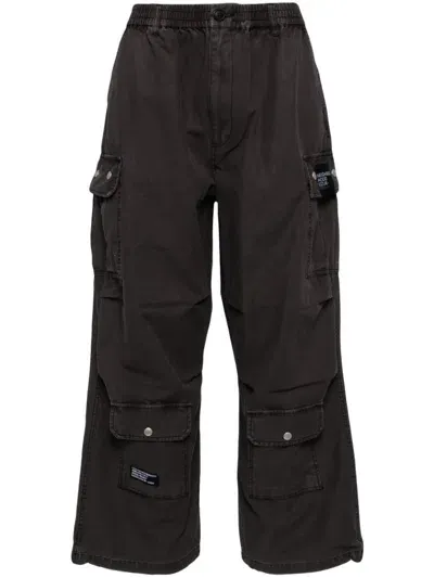 Izzue Wide-leg Cargo Pants In Grey