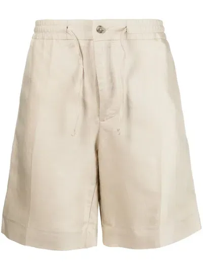 J. Lindeberg Baron Drawstring-waistband Shorts In 中性色