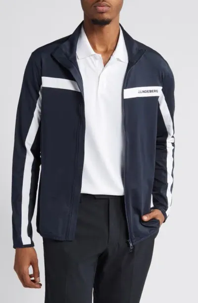 J. Lindeberg Jarvis Mid Layer Performance Jacket In Jl Navy