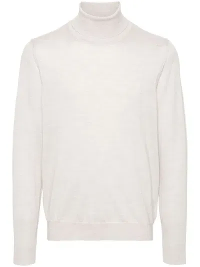 J. Lindeberg Kaden Merino Sweater In Neutrals