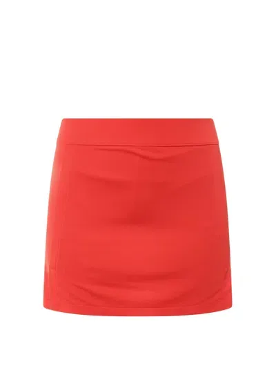 J. Lindeberg Amelie Mini Skirt In Red