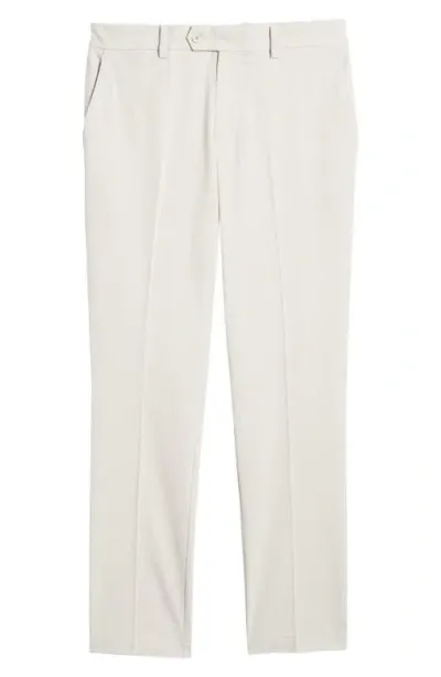 J. Lindeberg Vent Flat Front Performance Golf Pants In Moonbeam