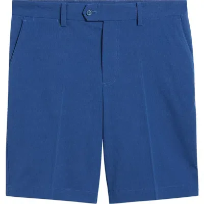 J. Lindeberg Vent Tight Flat Front Golf Shorts In Estate Blue