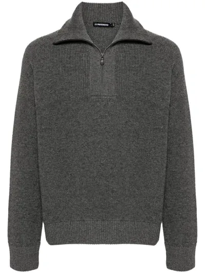 J. Lindeberg Wilmer Sweater In Grey