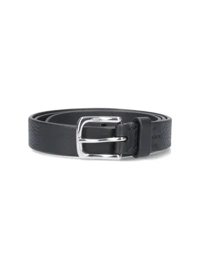 J & M Davidson Mini Logo Belt In Black  