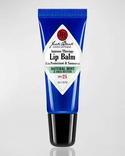 Jack Black Intense Therapy Lip Balm Spf 25 In Natural Mint And Shea Butter