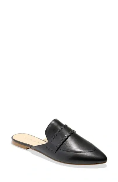 Jack Rogers Beacon Stitch Pointed Toe Mule In Black