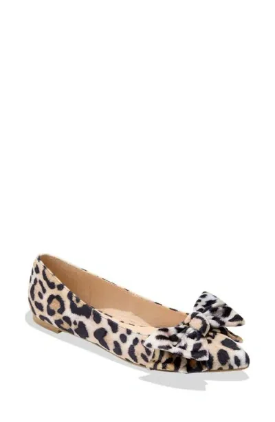 Jack Rogers Debra Pointed Toe Flat In Leopard