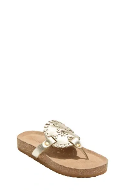 Jack Rogers Girls' Collins Playground Sandals - Toddler, Little Kid, Big Kid In Platinum