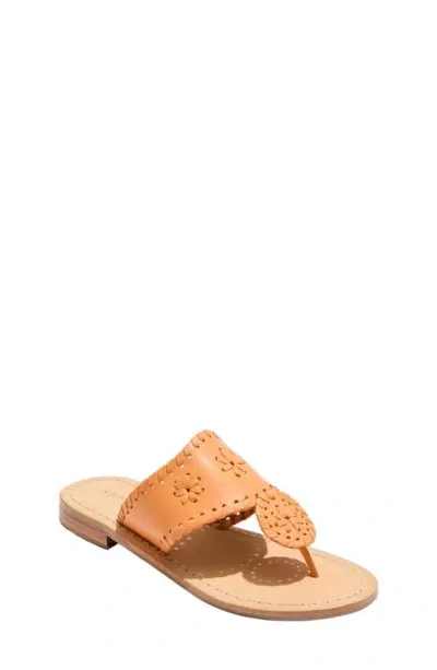 Jack Rogers Girls' Jacks Flat Sandals - Toddler, Little Kid, Big Kid In Apricot