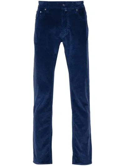 Jacob Cohen Bard Trousers In Blue