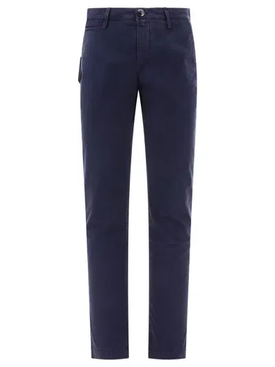 Jacob Cohen Bobby Slim Chino Trousers In Blue