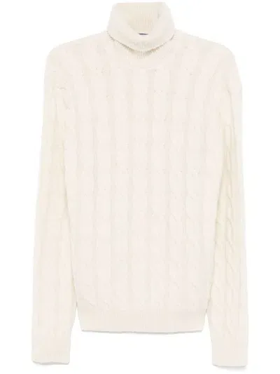 Jacob Cohen Cable-knit Sweater In White