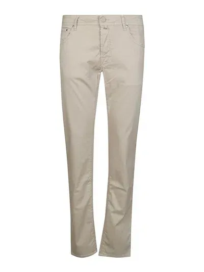 Jacob Cohen Casual Trousers In Cream