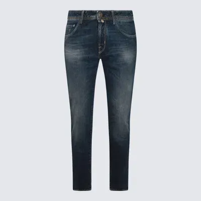 Jacob Cohen Dark Blue Cotton Jeans