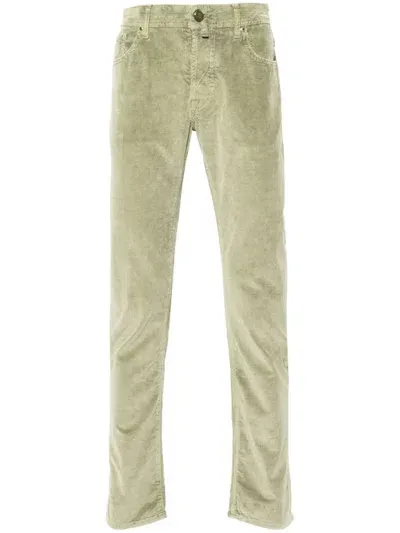 Jacob Cohen Denim Jeans With Belt Loops In Green