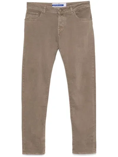 Jacob Cohen Bard Corduroy Trousers In Brown