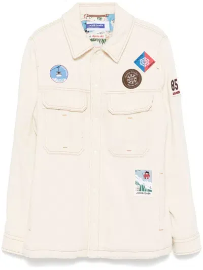 Jacob Cohen Patch-detailing Jacket In Neutrals