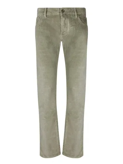 Jacob Cohen Trousers In Green