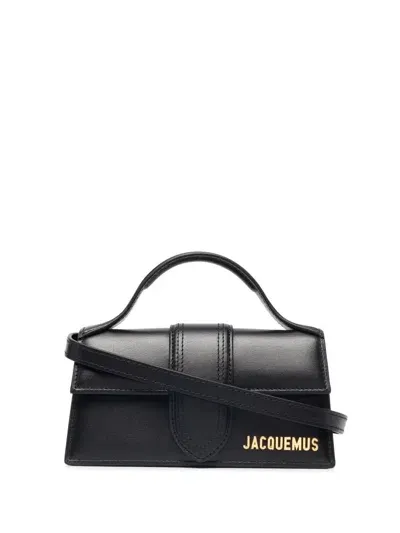 Jacquemus Le Bambino Leather Tote Bag In Black