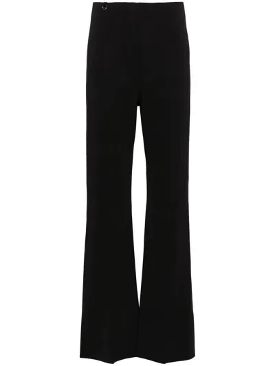 Jacquemus Apollo Flared Trousers In Black