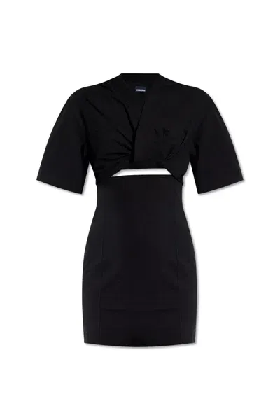 Jacquemus Bahia Dress In Nero