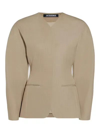 Jacquemus Chaqueta Casual - Beis In Beige