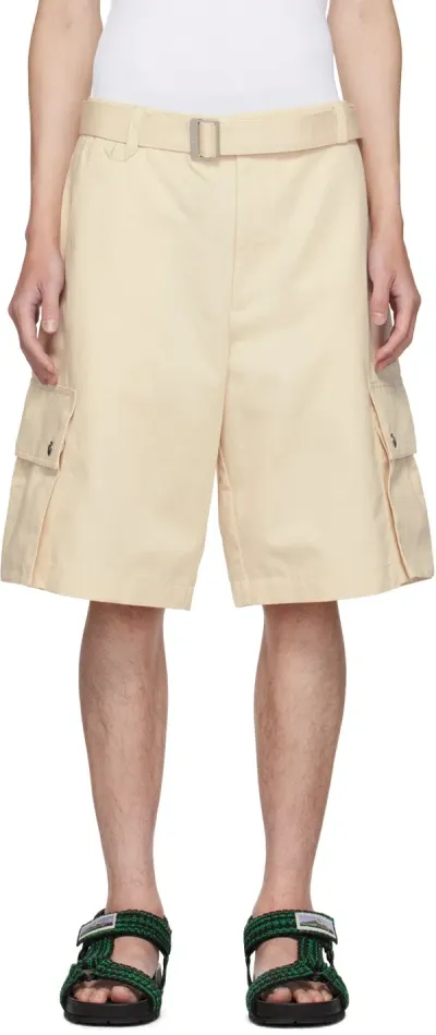 Jacquemus Beige 'le Cargo Bermuda' Shorts In 150 Beige