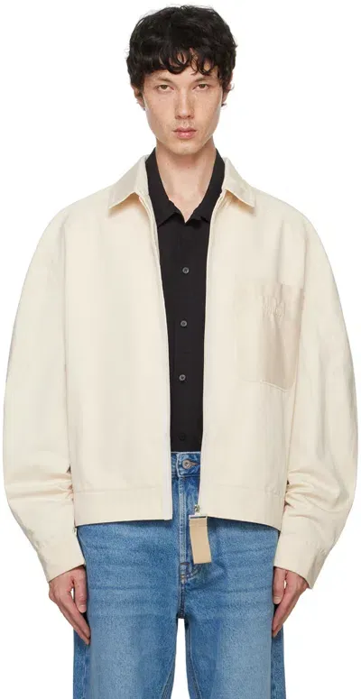 Jacquemus Beige Les Classiques 'le Blouson Linu' Jacket In 150 Beige