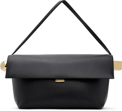 Jacquemus Black La Casa 'le Grand Rond Carré' Bag In 990 - Black