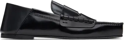 Jacquemus Black La Casa 'les Loafers Carré' Loafers In 990 Black