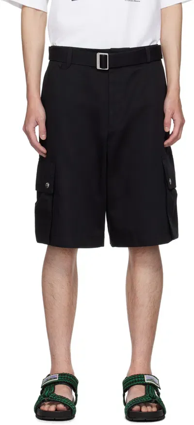 Jacquemus Black 'le Cargo Bermuda' Shorts In 990 Black