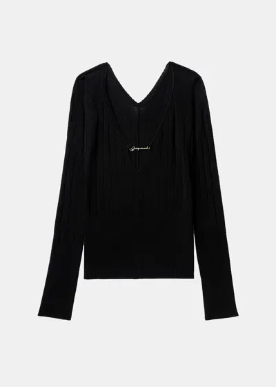 Jacquemus Sweaters In Black