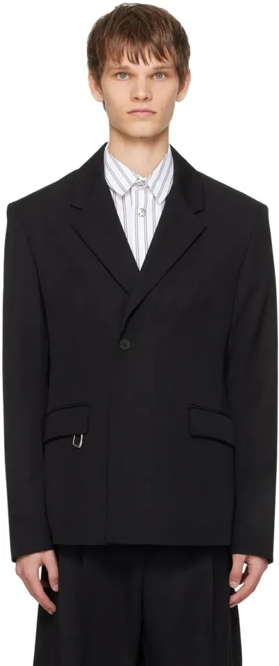 Jacquemus Black Les Classiques 'la Veste Melo Tuxedo' Blazer In 990 Black