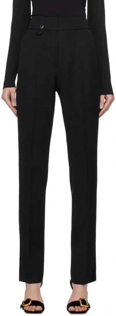 Jacquemus Black Les Classiques 'le Pantalon Tibau' Trousers In 990 Black