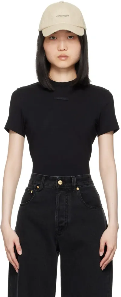 Jacquemus Black Les Classiques 'le T-shirt Gros Grain' T-shirt In 990 Black