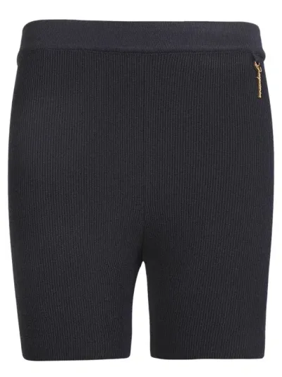 Jacquemus Black Ribbed Shorts