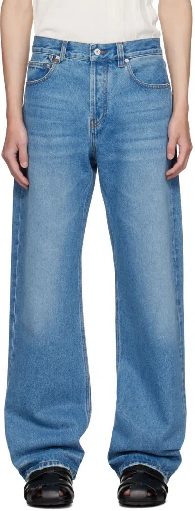 Jacquemus Driot Straight-leg Jeans In Blue