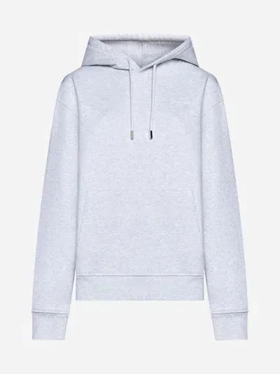 Jacquemus Brode Cotton Hoodie In Grey