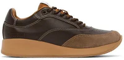 Jacquemus Brown Les Sculptures 'la Daddy' Sneakers In 880 Dark Brown