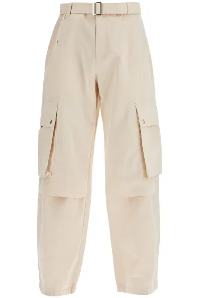 Jacquemus Cargo Gabardine Trousers In Eight In Neutral