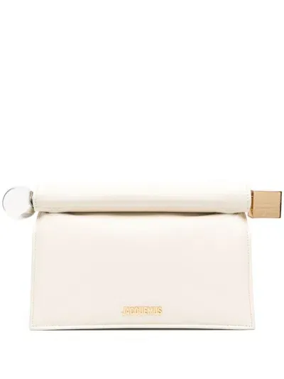 Jacquemus Clutch Bag Rond Carré In White