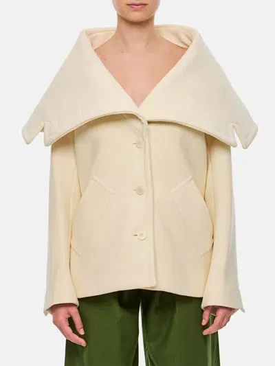 Jacquemus Coat  Woman Color White In Weiss