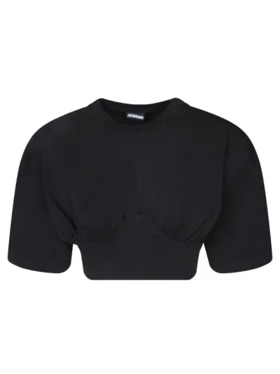 Jacquemus Cotton T-shirt In Black