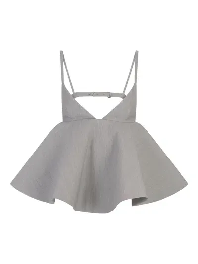 Jacquemus Top - Gris Claro In Light Grey