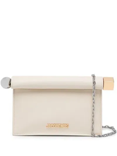 Jacquemus Crossbody Bag La Petite Pochette In Leather In Beige