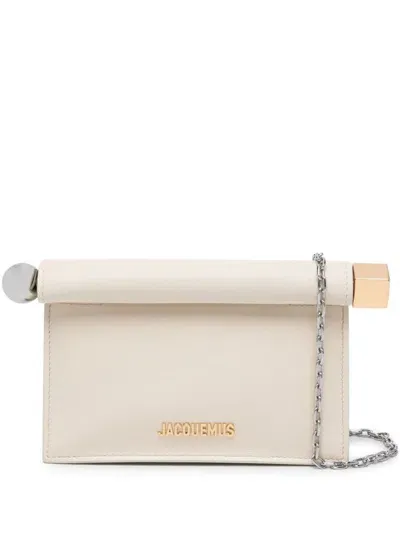 Jacquemus Crossbody Bag La Petite Pochette In Leather In Beige