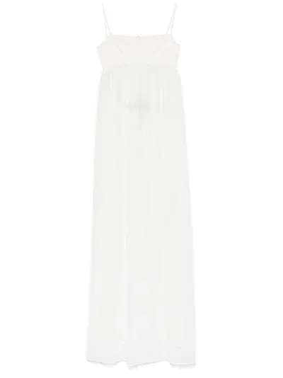 Jacquemus Cut-out Back Maxi Dress In White