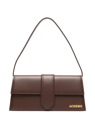 Jacquemus Le Bambino Long Shoulder Bag In Dark Brown