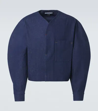 Jacquemus De-nîmes Faro Denim Shirt In Blue